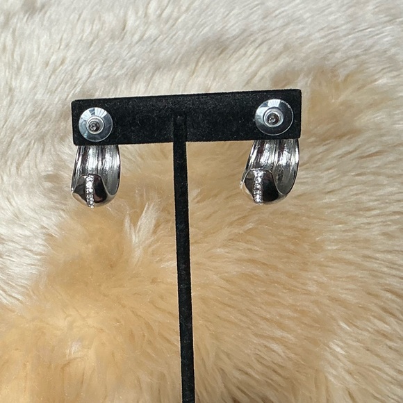 Nordstrom Rack Demi Fine Cubic Zirconia Pavé Teardrop Hoop Earrings - Picture 9 of 12